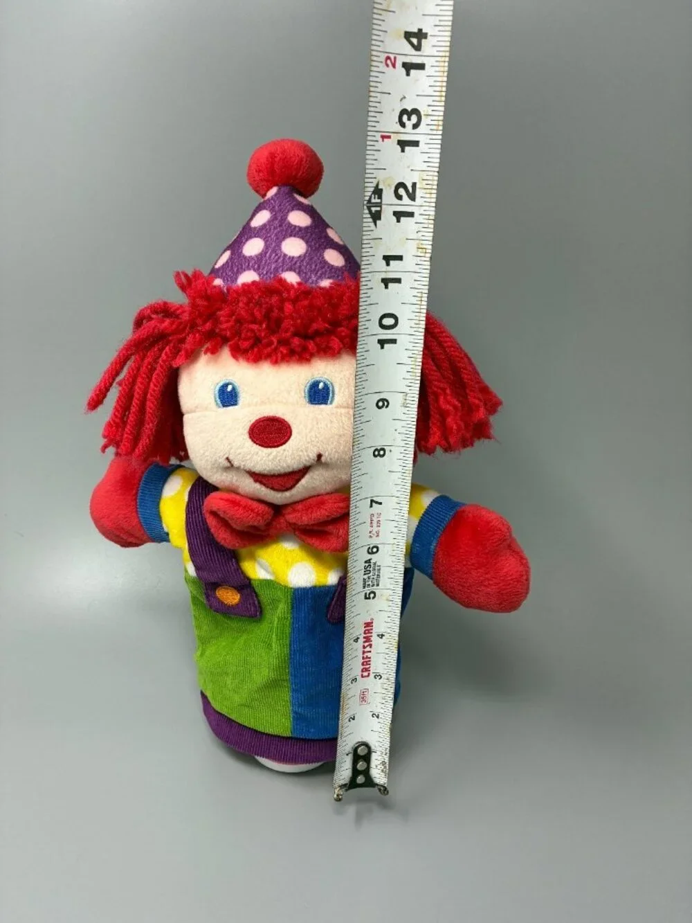 Gymboree Play & Music Musical Clown Plush Toy Colorful Learning Toddler Vintage